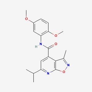 N-(2,5-dimethoxyphenyl)-3-methyl-6-(propan-2-yl)[1,2]oxazolo[5,4-b]pyridine-4-carboxamide