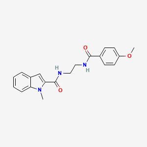 N-(2-{[(4-methoxyphenyl)carbonyl]amino}ethyl)-1-methyl-1H-indole-2-carboxamide