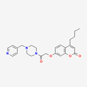 4-butyl-7-{2-oxo-2-[4-(4-pyridinylmethyl)-1-piperazinyl]ethoxy}-2H-chromen-2-one