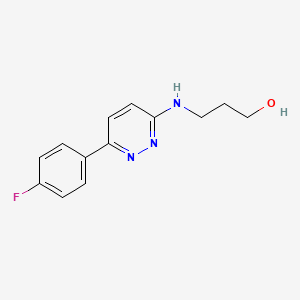 3-{[6-(4-Fluorophenyl)pyridazin-3-yl]amino}propan-1-ol