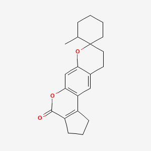 2'-Methylspiro[4,17-dioxatetracyclo[8.7.0.03,8.011,15]heptadeca-1(10),2,8,11(15)-tetraene-5,1'-cyclohexane]-16-one