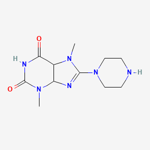 3,7-Dimethyl-8-piperazin-1-yl-4,5-dihydropurine-2,6-dione