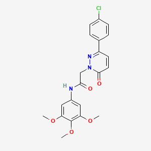 2-(3-(4-chlorophenyl)-6-oxopyridazin-1(6H)-yl)-N-(3,4,5-trimethoxyphenyl)acetamide