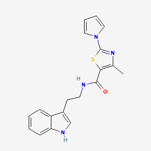 N-[2-(1H-indol-3-yl)ethyl]-4-methyl-2-(1H-pyrrol-1-yl)-1,3-thiazole-5-carboxamide