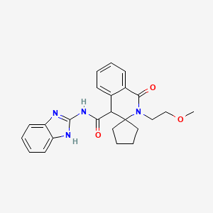 N-(1H-benzimidazol-2-yl)-2'-(2-methoxyethyl)-1'-oxo-1',4'-dihydro-2'H-spiro[cyclopentane-1,3'-isoquinoline]-4'-carboxamide