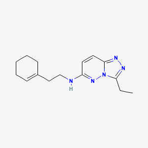 N-[2-(cyclohex-1-en-1-yl)ethyl]-3-ethyl[1,2,4]triazolo[4,3-b]pyridazin-6-amine