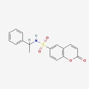 6-{[(Phenylethyl)amino]sulfonyl}chromen-2-one