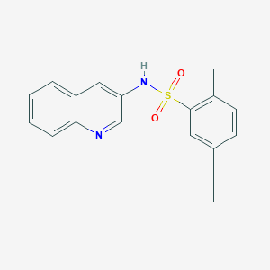 5-tert-butyl-2-methyl-N-(quinolin-3-yl)benzene-1-sulfonamide