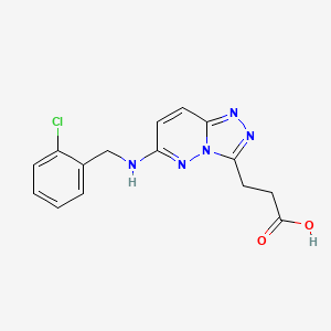 3-{6-[(2-Chlorobenzyl)amino][1,2,4]triazolo[4,3-b]pyridazin-3-yl}propanoic acid