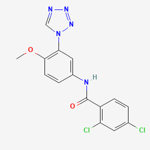 2,4-dichloro-N-[4-methoxy-3-(1H-tetrazol-1-yl)phenyl]benzamide