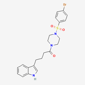 1-{4-[(4-bromophenyl)sulfonyl]piperazin-1-yl}-4-(1H-indol-3-yl)butan-1-one