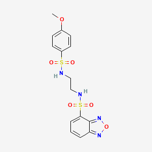 N-(2-{[(4-methoxyphenyl)sulfonyl]amino}ethyl)-2,1,3-benzoxadiazole-4-sulfonamide