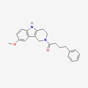 1-(8-methoxy-1,3,4,5-tetrahydro-2H-pyrido[4,3-b]indol-2-yl)-4-phenylbutan-1-one