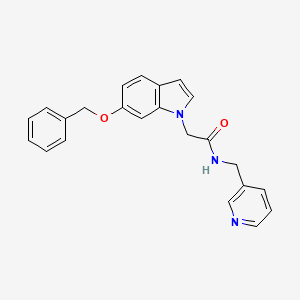 2-[6-(benzyloxy)-1H-indol-1-yl]-N-(pyridin-3-ylmethyl)acetamide