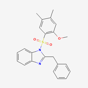 1-[(2-Methoxy-4,5-dimethylphenyl)sulfonyl]-2-benzylbenzimidazole