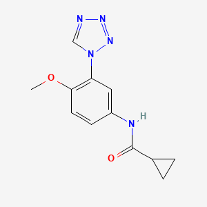 N-[4-methoxy-3-(tetrazol-1-yl)phenyl]cyclopropanecarboxamide