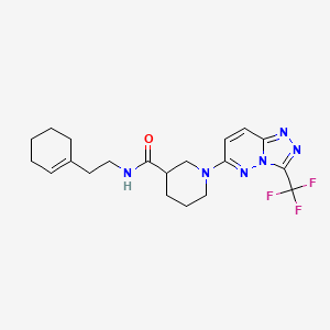 N-[2-(cyclohex-1-en-1-yl)ethyl]-1-[3-(trifluoromethyl)[1,2,4]triazolo[4,3-b]pyridazin-6-yl]piperidine-3-carboxamide