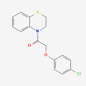 2-(4-chlorophenoxy)-1-(2,3-dihydro-4H-1,4-benzothiazin-4-yl)ethanone