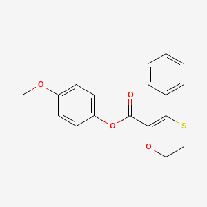 4-Methoxyphenyl 3-phenyl-5,6-dihydro-1,4-oxathiine-2-carboxylate