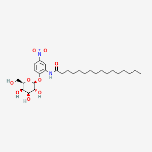 N-[2-(beta-D-galactopyranosyloxy)-5-nitrophenyl]palmitamide