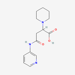 4-Oxo-2-(piperidin-1-yl)-4-(pyridin-3-ylamino)butanoic acid