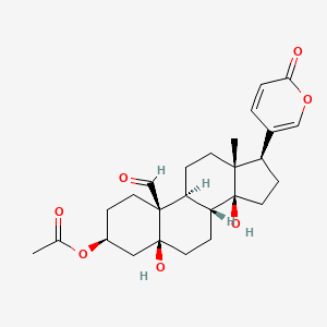 molecular formula C26H34O7 B1218905 3-乙酸光亮皂甙元 CAS No. 4064-09-9