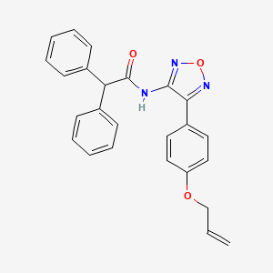 2,2-diphenyl-N-{4-[4-(prop-2-en-1-yloxy)phenyl]-1,2,5-oxadiazol-3-yl}acetamide