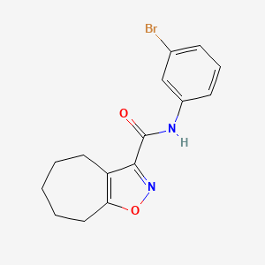 N-(3-bromophenyl)-5,6,7,8-tetrahydro-4H-cyclohepta[d][1,2]oxazole-3-carboxamide