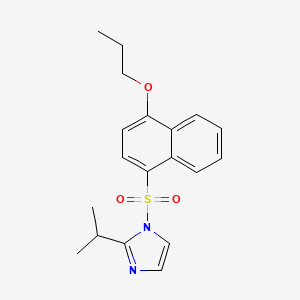 2-(Methylethyl)-1-[(4-propoxynaphthyl)sulfonyl]imidazole