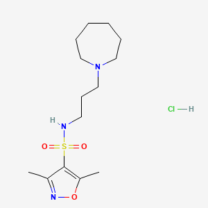 N-(3-(azepan-1-yl)propyl)-3,5-dimethylisoxazole-4-sulfonamide hydrochloride