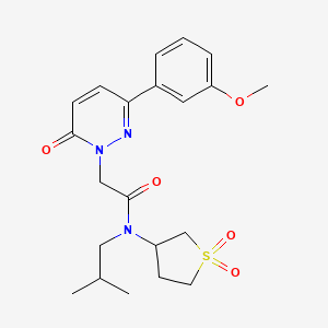 N-(1,1-dioxidotetrahydrothiophen-3-yl)-2-[3-(3-methoxyphenyl)-6-oxopyridazin-1(6H)-yl]-N-(2-methylpropyl)acetamide