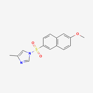 1-[(6-methoxynaphthalen-2-yl)sulfonyl]-4-methyl-1H-imidazole