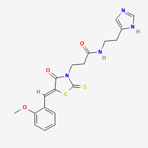 N-[2-(1H-imidazol-4-yl)ethyl]-3-[(5Z)-5-(2-methoxybenzylidene)-4-oxo-2-thioxo-1,3-thiazolidin-3-yl]propanamide