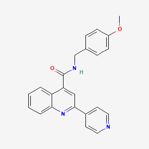 N-(4-methoxybenzyl)-2-(4-pyridyl)-4-quinolinecarboxamide