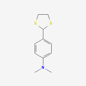 1,3-DITHIOLANE, 2-(p-(DIMETHYLAMINO)PHENYL)-