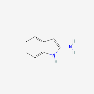 molecular formula C8H8N2 B1218963 1H-indol-2-amine CAS No. 56480-48-9