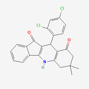 10-(2,4-dichlorophenyl)-7,7-dimethyl-6,7,8,10-tetrahydro-5H-indeno[1,2-b]quinoline-9,11-dione