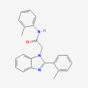 N-(2-methylphenyl)-2-[2-(2-methylphenyl)-1H-benzimidazol-1-yl]acetamide