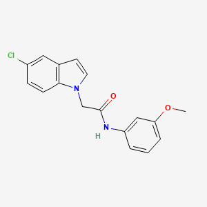 2-(5-chloro-1H-indol-1-yl)-N-(3-methoxyphenyl)acetamide