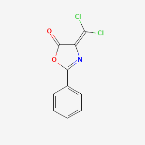 5(4H)-Oxazolone, 4-(dichloromethylene)-2-phenyl-