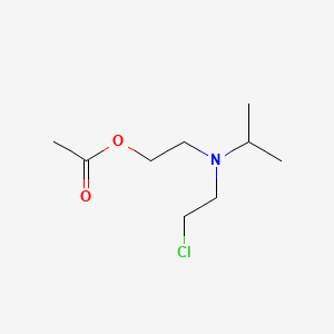 molecular formula C9H18ClNO2 B1218984 Isopropyl-2-acetoxyethyl-2'-chloroethylamine CAS No. 87468-07-3