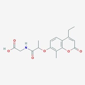 N-{2-[(4-ethyl-8-methyl-2-oxo-2H-chromen-7-yl)oxy]propanoyl}glycine