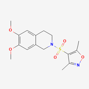 2-[(3,5-Dimethyl-1,2-oxazol-4-yl)sulfonyl]-6,7-dimethoxy-1,2,3,4-tetrahydroisoquinoline