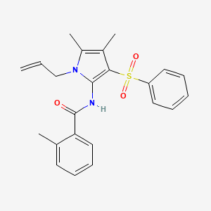 N-[4,5-dimethyl-3-(phenylsulfonyl)-1-(prop-2-en-1-yl)-1H-pyrrol-2-yl]-2-methylbenzamide