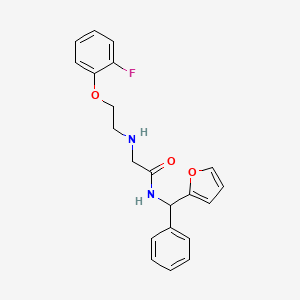 2-{[2-(2-fluorophenoxy)ethyl]amino}-N-[(furan-2-yl)(phenyl)methyl]acetamide