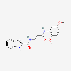 N-{3-[(2,5-dimethoxyphenyl)amino]-3-oxopropyl}-1H-indole-2-carboxamide