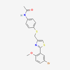 N-(4-{[2-(5-bromo-2-methoxyphenyl)-1,3-thiazol-4-yl]methylthio}phenyl)acetamid e