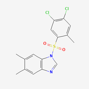 1-(4,5-dichloro-2-methylbenzenesulfonyl)-5,6-dimethyl-1H-1,3-benzodiazole