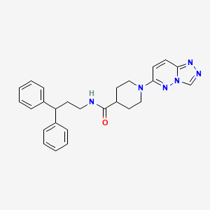 N-(3,3-diphenylpropyl)-1-([1,2,4]triazolo[4,3-b]pyridazin-6-yl)piperidine-4-carboxamide