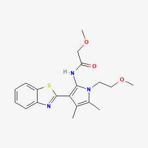 N-[3-(1,3-benzothiazol-2-yl)-1-(2-methoxyethyl)-4,5-dimethyl-1H-pyrrol-2-yl]-2-methoxyacetamide